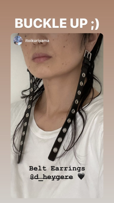 Belt Earrings - © D'heygere