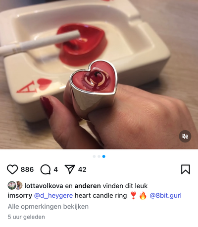 Heart Candle Ring - © D'heygere