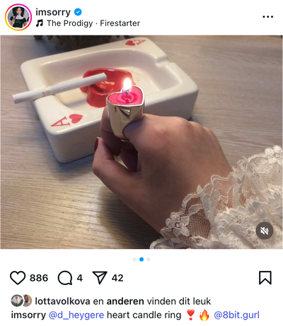 Heart Candle Ring - © D'heygere
