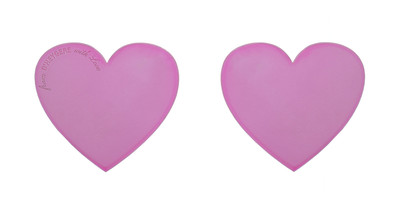 Heart Earrings Pink - © D'heygere