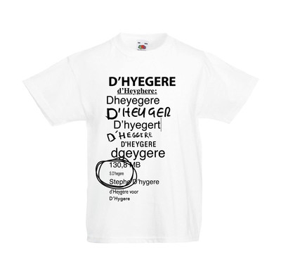 Orthography T-shirt - © D'heygere