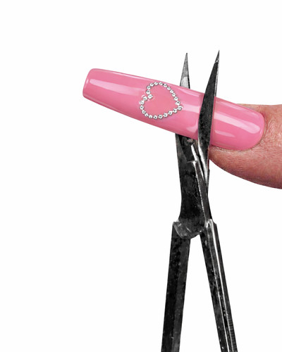 Pink Heart Nail Earrings - © D'heygere