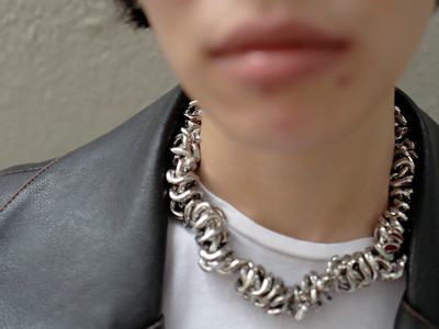 Twisted Curb Chain Necklace - © D'heygere
