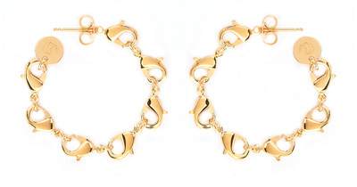 Clasp Hoops Gold - © D'heygere
