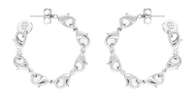 Clasp Hoops Silver - © D'heygere