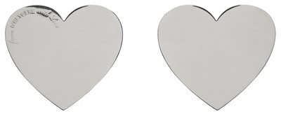 Heart Earrings Silver - © D'heygere