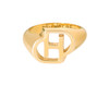 Logo Signet Ring Gold - © D'heygere