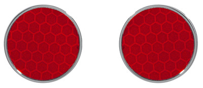 Reflector Earrings Red - © D'heygere