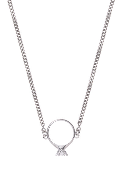Solitaire Ring Pendant Necklace - © D'heygere